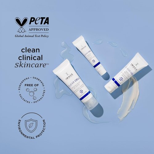 IMAGE Skincare Clear Cell - 3-Step Introductory Regimen Set for Clear Pores & Healthy Skin | 3.2 Ounce