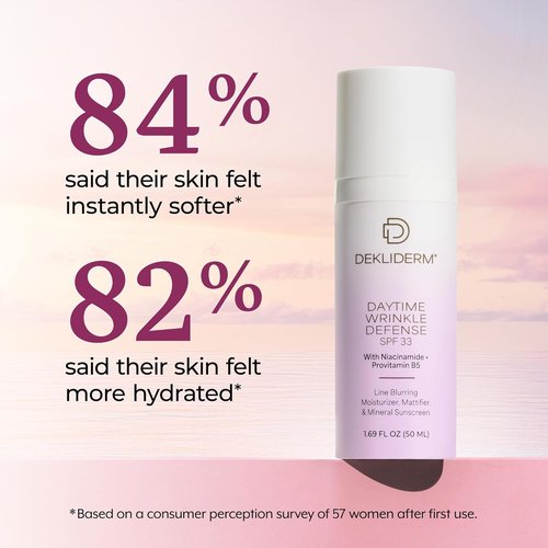 DEKLIDERM Daytime Wrinkle Defense - Anti-Aging Moisturizer & Mineral Sunscreen with SPF 33