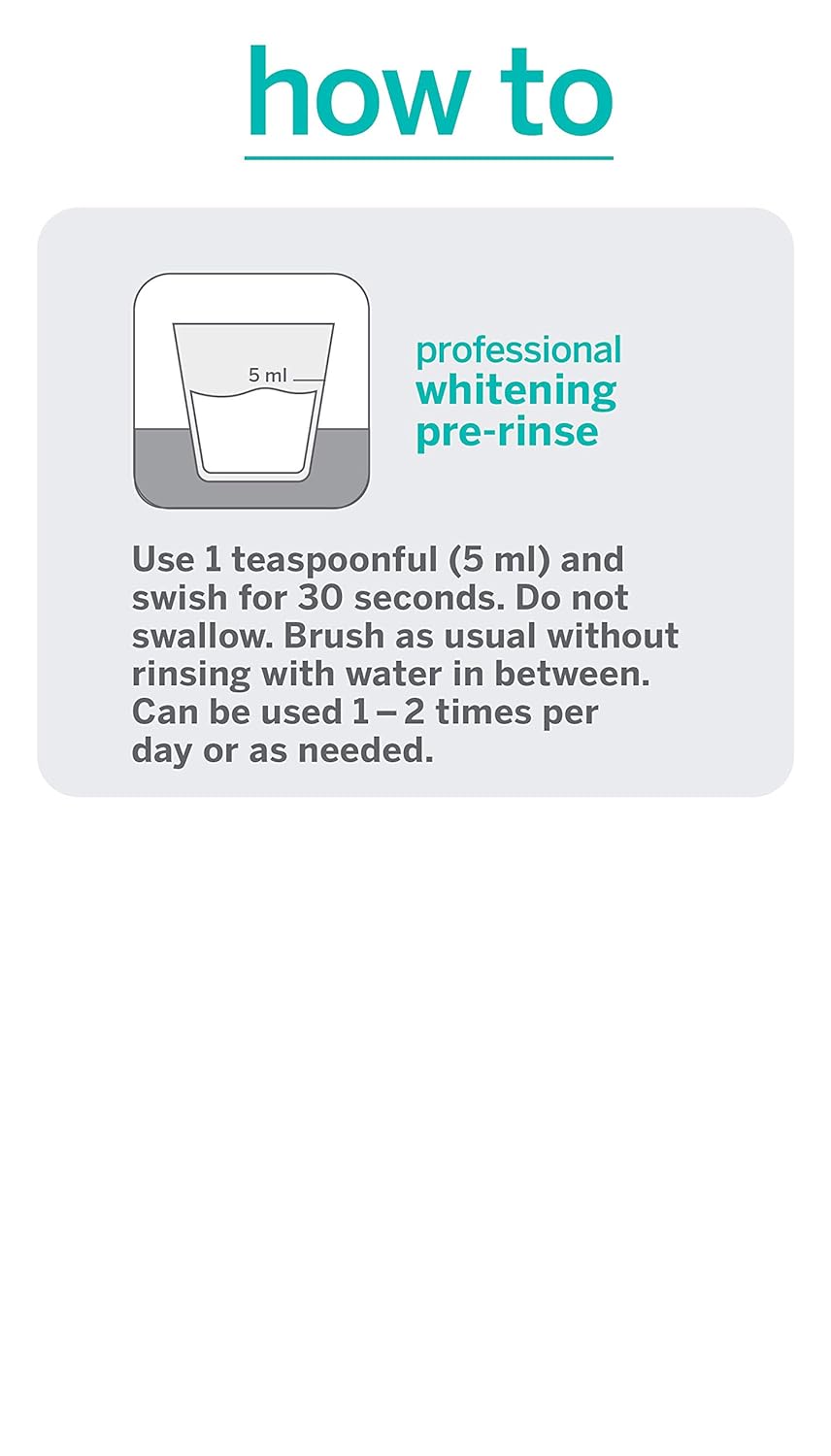 Supersmile Whitening Pre-Rinse - Clinically Formulated Mint Mouthwash for Brightening Teeth | 5 Fl Oz