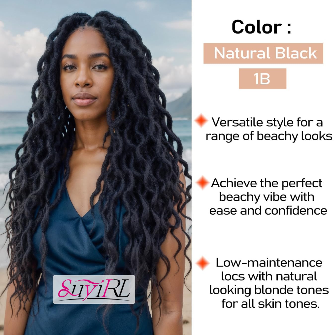 Faux Locs Crochet Braid Hair Bohemian Locs 24 Inches Synthetic Dreads Ombre Braiding Hair Afro Dreadlock 1B