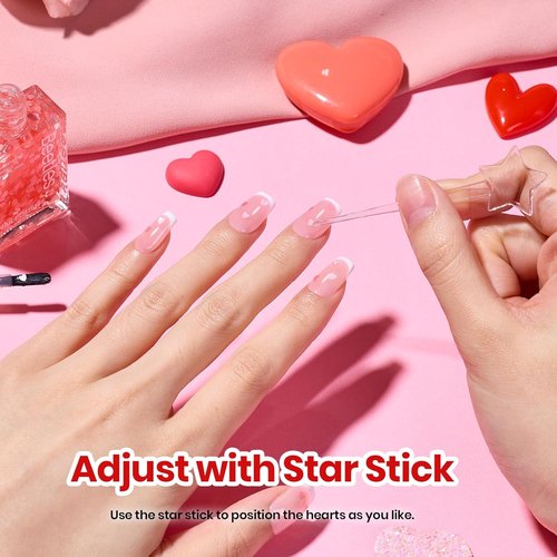 Beetles Easter Nail Polish - Pink Heart Glitter Top Coat | 15ml Long-Lasting Quick Dry Spring Art