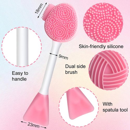 MUIIGOOD Silicone Face Scrubber - Exfoliating Brush for Cleansing & Mask Application | Blackhead Removal Tool