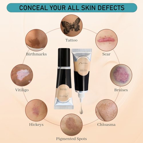 Regine Switzerland Tattoo Cover Up Makeup - Waterproof Concealer for Legs & Body | Long-Lasting Coverage (01)
