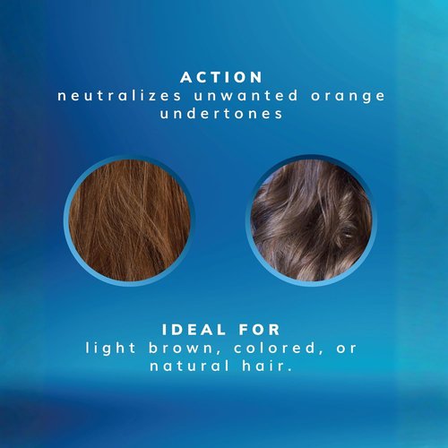 Fanola Wonder No Orange Blue Shampoo - Toning Shampoo for Color Treated Hair | Neutralizes Brassy Tones - Vegan & Sulfate-Free (11.8 fl oz)