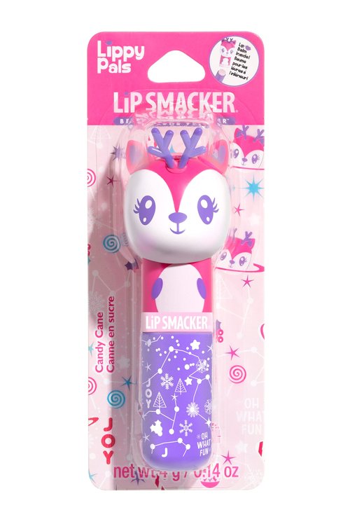 Lip Smacker Lippy Pals Lip Balm, Flavored Moisturizing, Smoothing Soft Shine, Hydrating & Protecting Fun Tasty Flavors, Cruelty-Free & Vegan - Reindeer