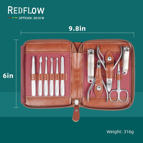 Manicure Set 11 in 1 Stainless Steel Nail Clippers for Men,Manicure Kit for Women,Nail Grooming Kit,Nail Clipper Set,Personal Care Tools