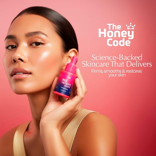 Honey Code Bee Venom Serum - Hydrating & Firming Face Treatment - 30ml | Squalane, Hyaluronic Acid, Vitamin C