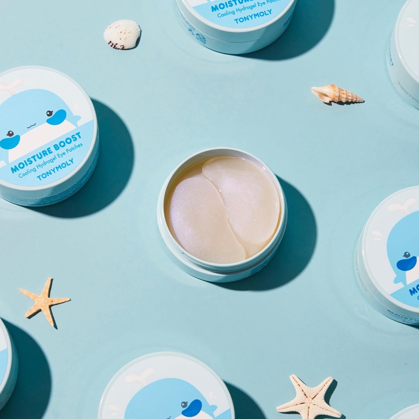 TONYMOLY Cooling Hydrogel Under Eye Patches - Moisture Boost Treatment with Retinol & Collagen | 30 Pairs
