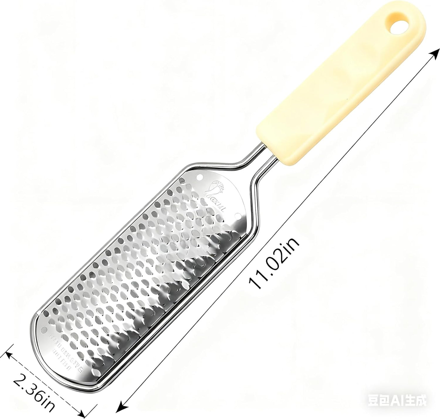 Skiennix Professional Stainless Steel Foot File - Detachable Pedicure Rasp for Hard Skin Removal | Wet & Dry Use