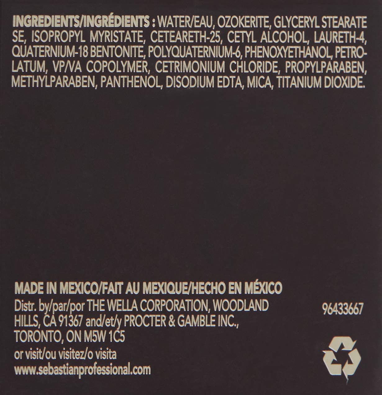 Sebastian Professional Matte Putty - Flexible Hold Hair Styling Product | 2.5 oz