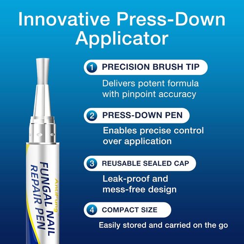 AntiFung Pen by Toenail Fungus Treatment - Extra Strength with 25% Undecylenic Acid - 3-Pack for Effective Nail Repair