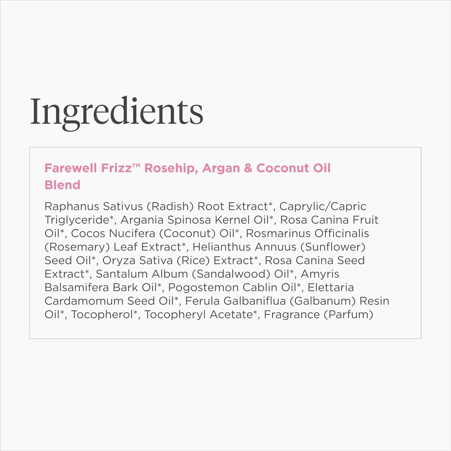 Skiennix Hair Oil Blend - Nourishing Rosehip, Argan & Coconut Oil for Frizz Control