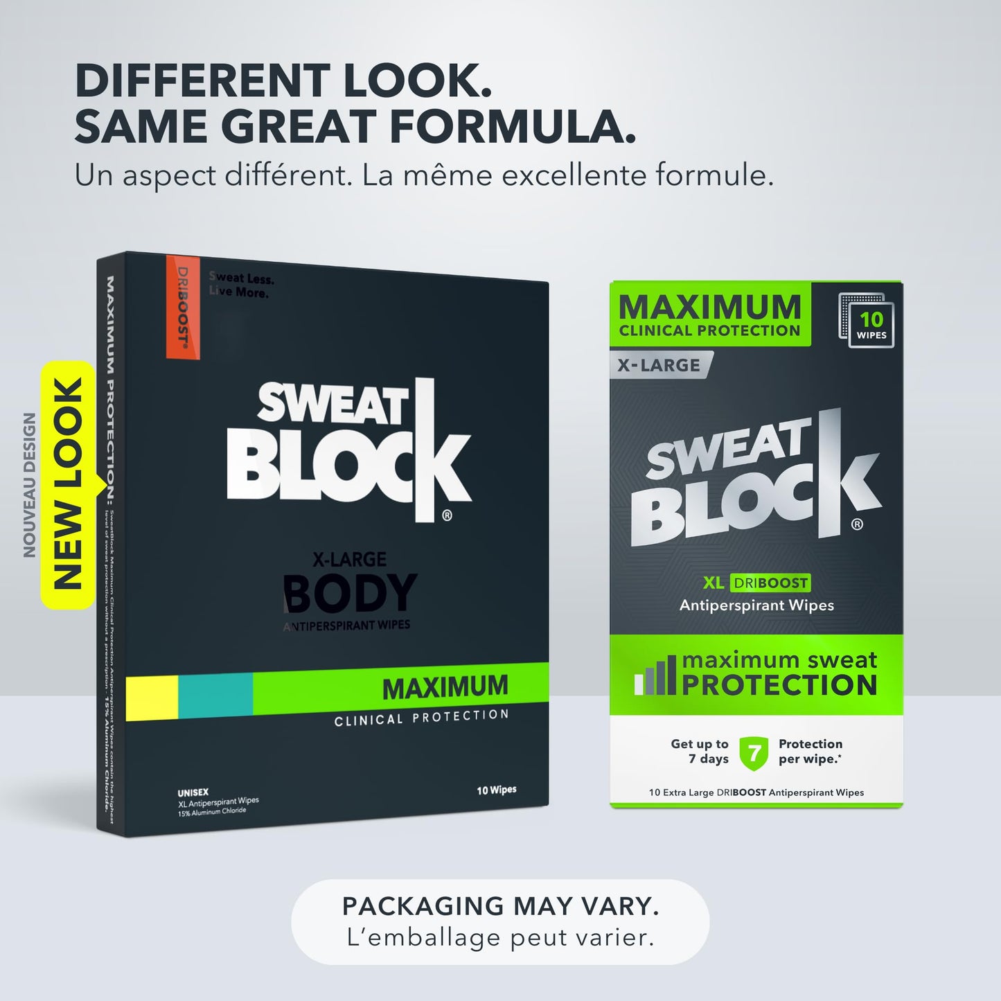 SweatBlock Antiperspirant Body Wipes for Men & Women - Max Clinical Strength Anti Sweat Wipes - Block Sweat & Treat Hyperhidrosis - 10 Unscented Wipes