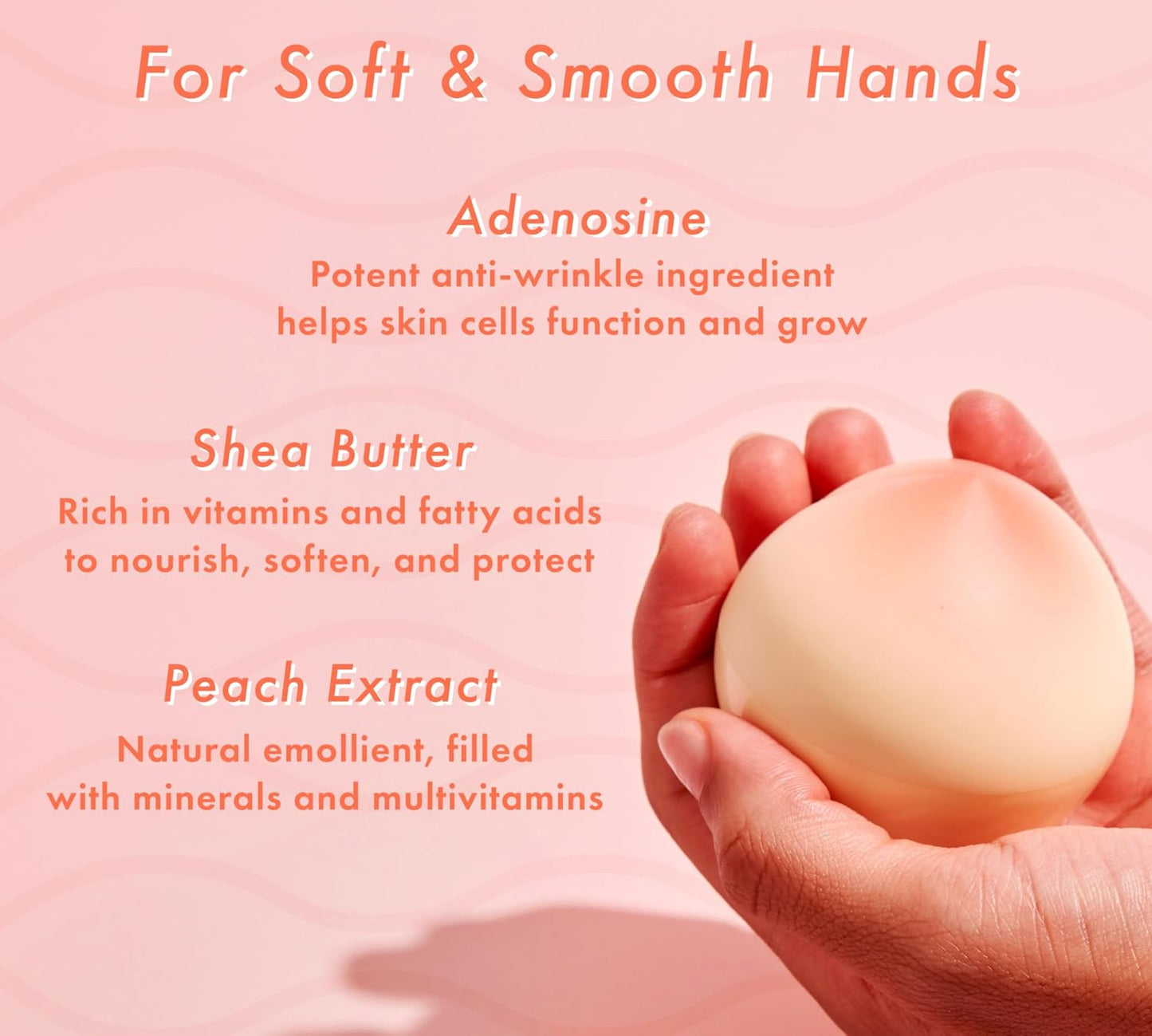 TONYMOLY Peach Hand Cream - Nourishing Moisturizer with Shea Butter & Peach Extract, 1.05 oz