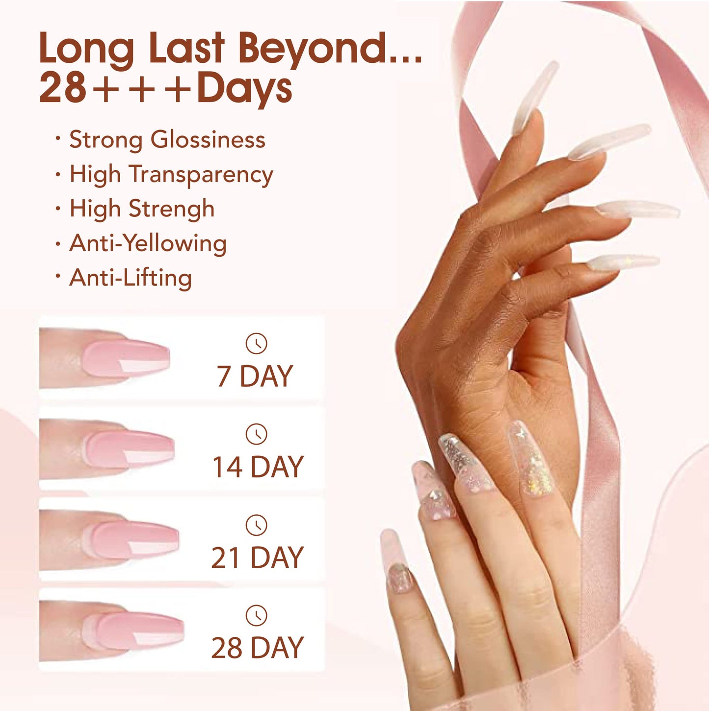 YSSER Alda Acrylic Powder Professional Acrylic Nail System 16oz Clear (Clear)