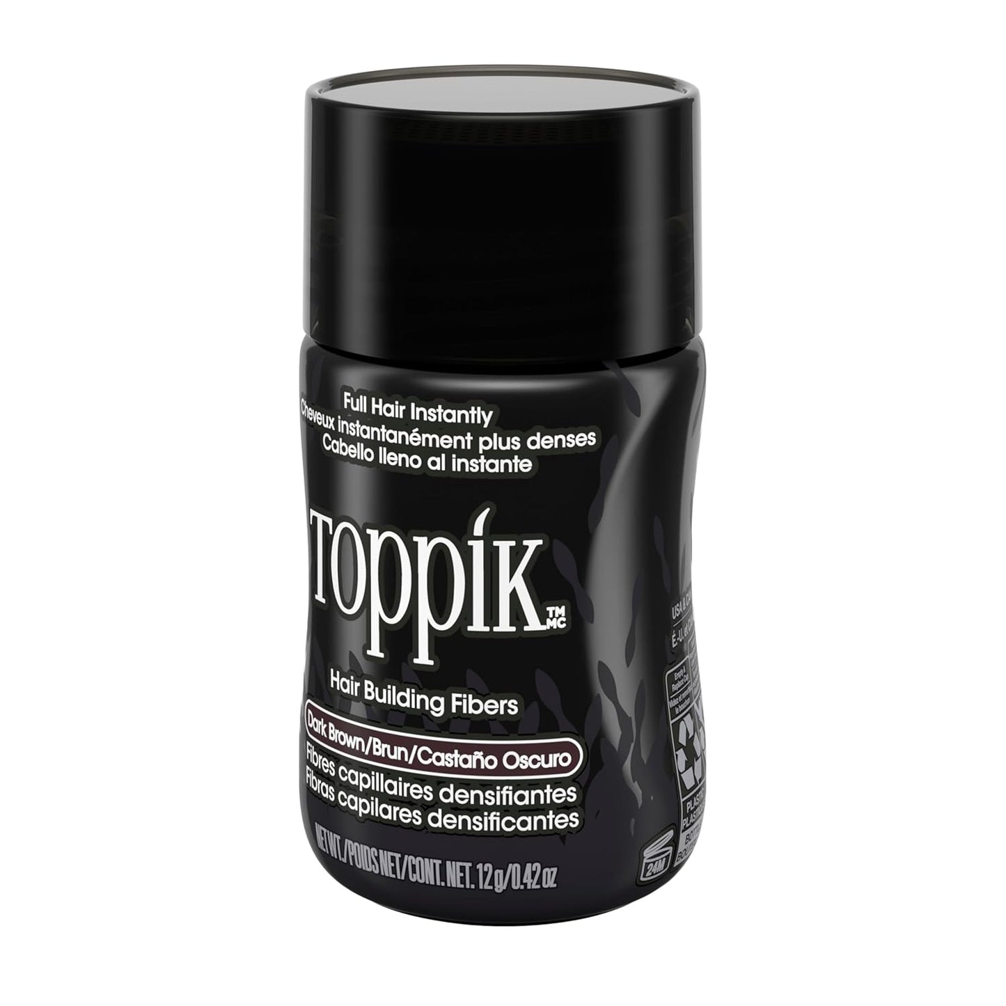 Toppik Hair Building Fibers - Instantly Thicker, Fuller Hair for Fine or Thinning Hair | 9 Shades, 4 Sizes