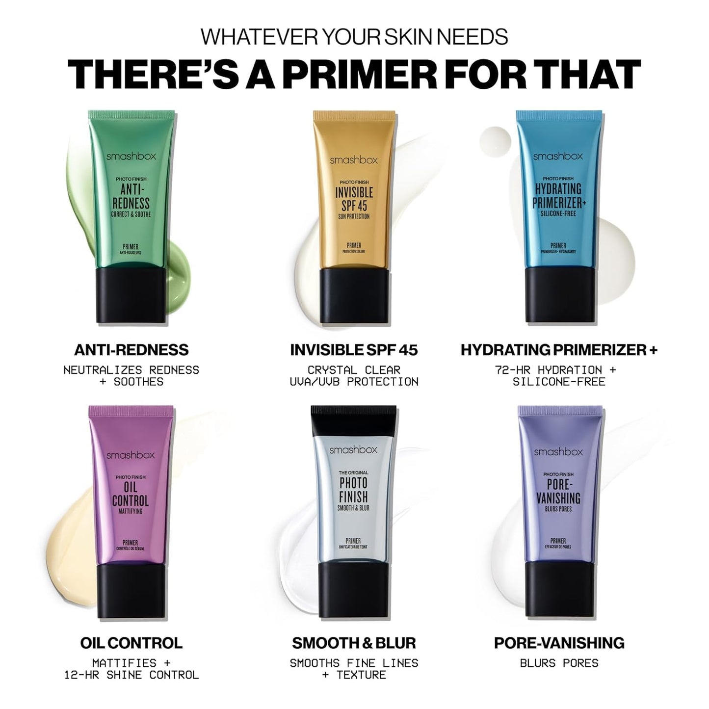 Smashbox Photo Finish Primer SPF 45 | Lightweight, Non-Greasy Protection for Flawless Makeup