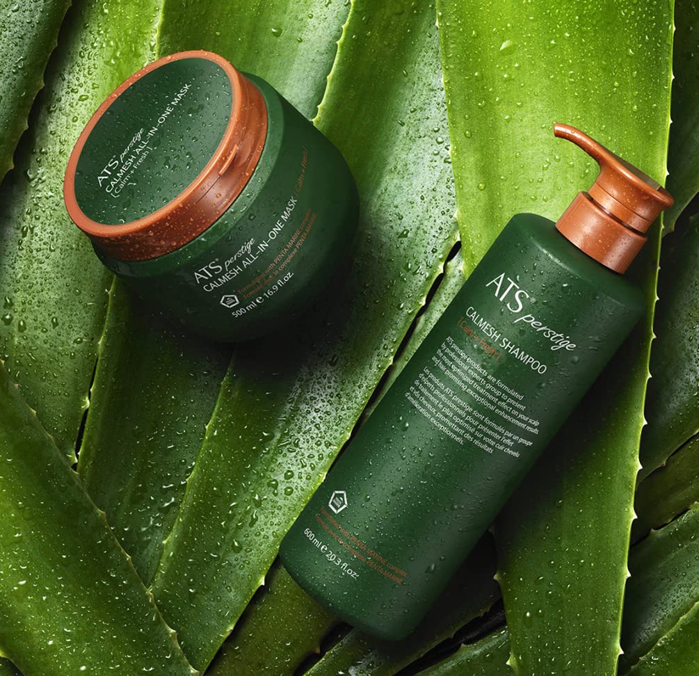 ATS Perstige Calmesh Headspa Shampoo - Organic Aloe & Silicone-Free Formula | 600ML