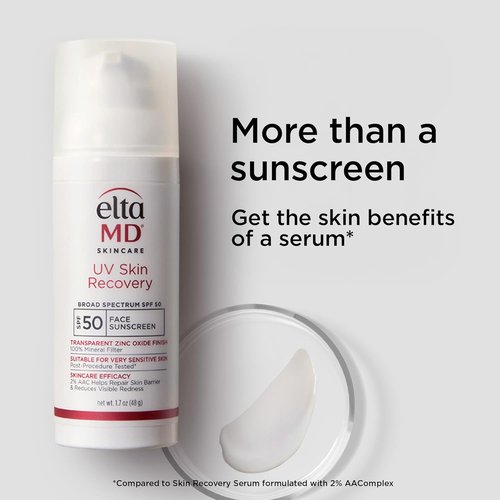 EltaMD UV Skin Recovery Sunscreen - All Mineral SPF 50 for Sensitive Skin with Zinc Oxide