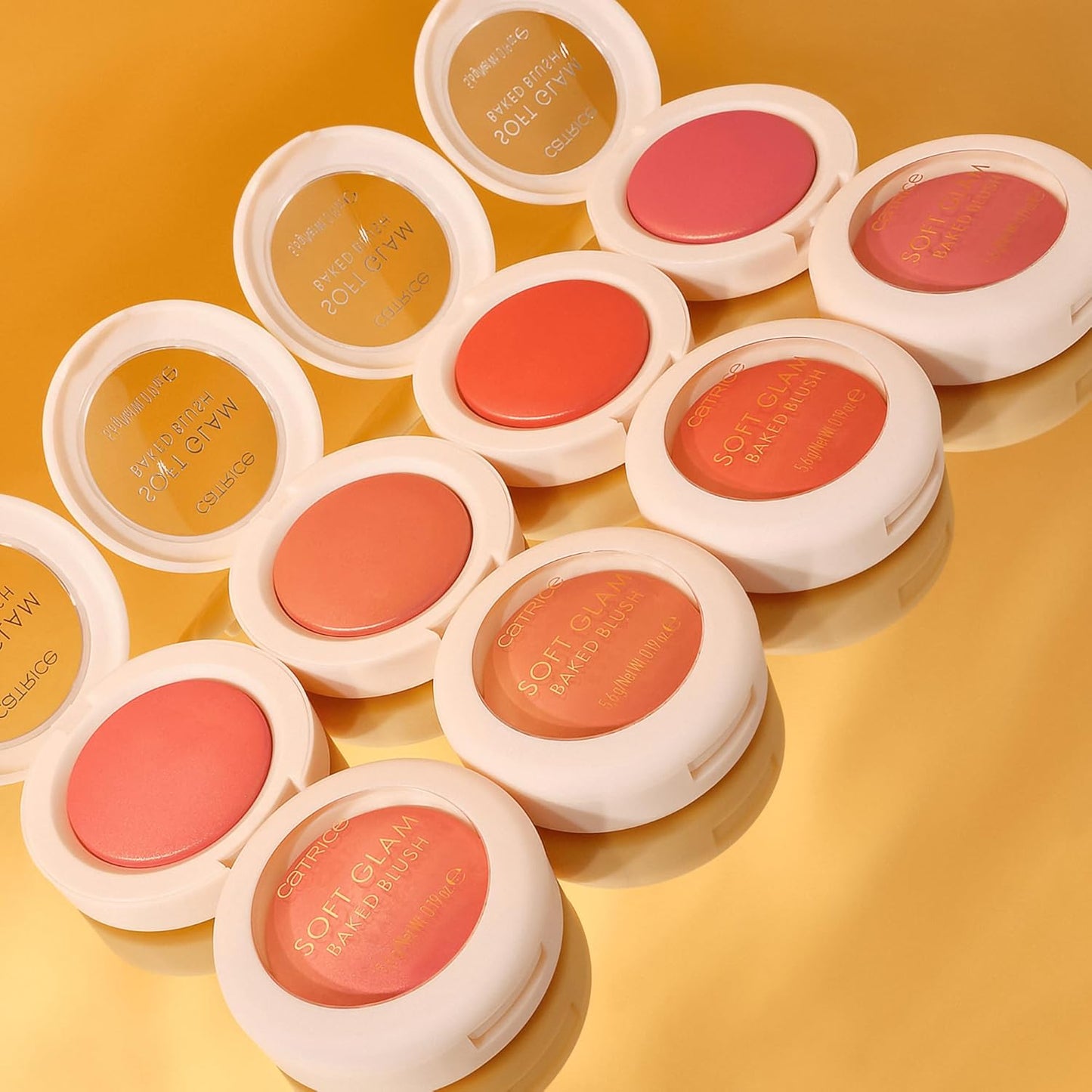 Catrice Soft Glam Baked Blush - Luminous, Lightweight Powder for Buildable Color | Vegan (010 | On Cloud Pink)