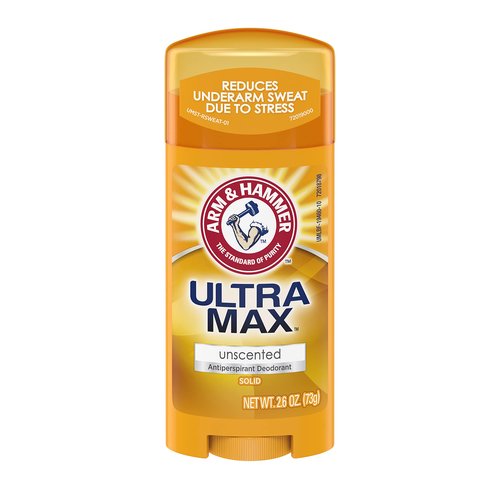 ARM & HAMMER ULTRAMAX Anti-Perspirant Deodorant Solid Unscented 2.60 oz (Pack of 2)