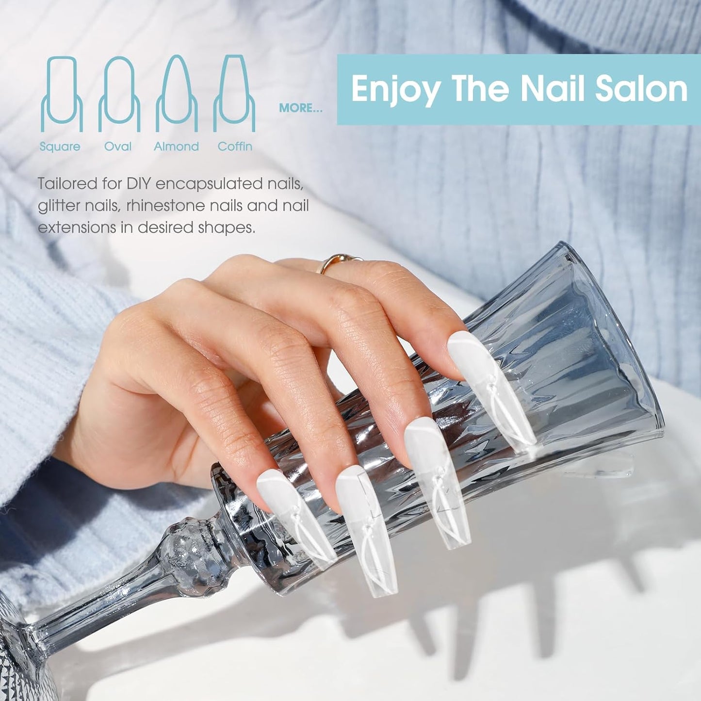 Nude Poly Extension Gel, ROSALIND 2.7 oz Light Nude Poly Nail Gel Builder for Nail Art Decoration, Thickening Extension Easy to DIY Use at Home Need UV Lamp