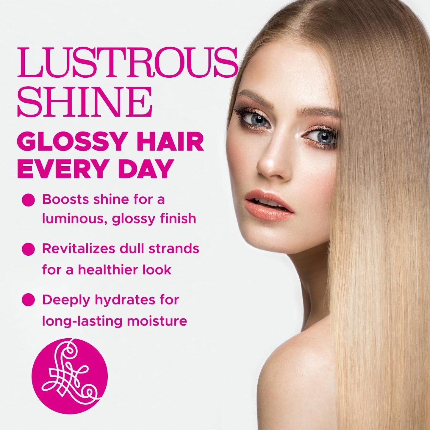 Luseta Hyaluronic Acid Moisturizing Shampoo & Conditioner Set for Dry and Damaged Hair, Sulfate Free Shampoo and Conditioner for Women Infused with Argan Oil and Shea Butter Paraben-Free2 x 16.9oz