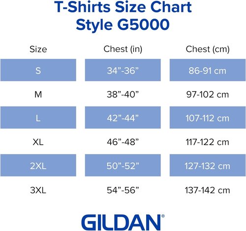 Gildan Heavy Cotton T-Shirt - Comfortable Adult Tee | Multipack Available in Various Colors