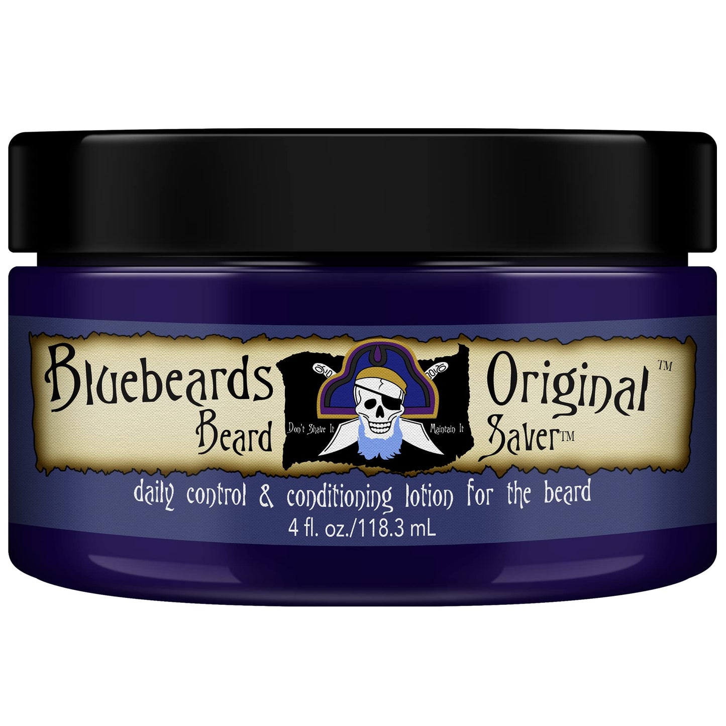 Bluebeards Original Beard Saver, 4 oz. - Leave In Beard Conditioner for Men, Infused with Aloe & Lime - Beard Softener that Deeply Conditions and Moisturizes Your Beard and Skin - Made in USA