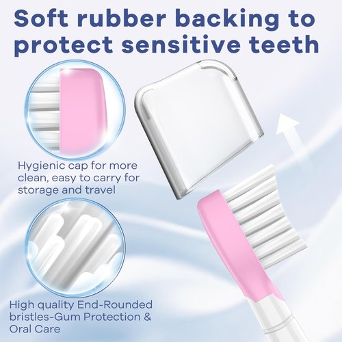 Kids Toothbrush Heads for Philips Sonicare: Soft Electric Replacement Brush Compitable with Phillips HX6032/94 HX6321 HX6340 HX6042 HX6320 HX6330 Compact Heads for Child 3-7, 8 Pack