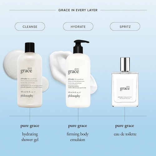 Philosophy Pure Grace Firming Body Emulsion - Luxury Scented Lotion with Shea Butter & Natural Oils for Soft, Smooth Skin