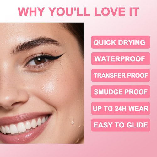 iMethod Liquid Eyeliner - Waterproof 2-in-1 Dual-Ended Liner with Precise Brush-Tip | Black Matte Finish, Long-Lasting, Smudge-Proof