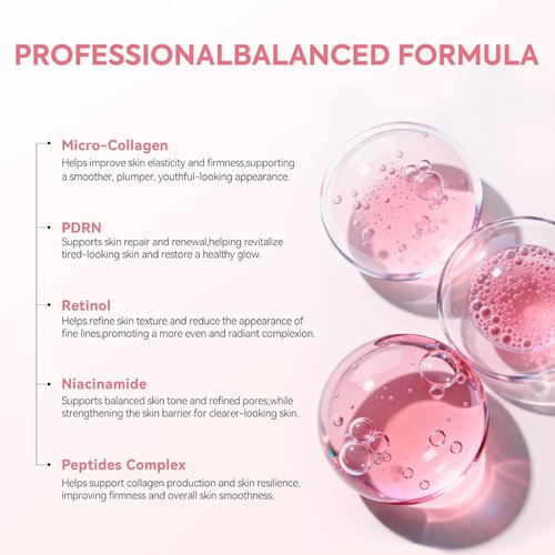 PDRN Pink Collagen Capsule Cream - Retinol & 5% Niacinamide Moisturizer for Firming | 2.37 oz
