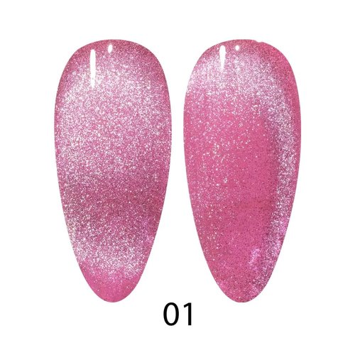 DND DC 9D Cat Eye Gel Polish - Twilight Blush, Smoothie Unicorn Creamy Collection | 0.6 OZ