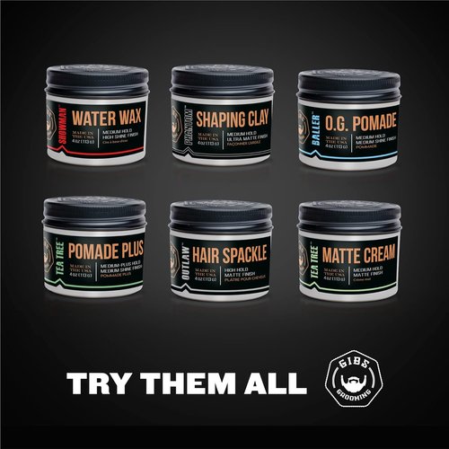 GIBS - Matte Finish Hair Styling Pomade | Strong Hold & Easy Application for All Hair Types