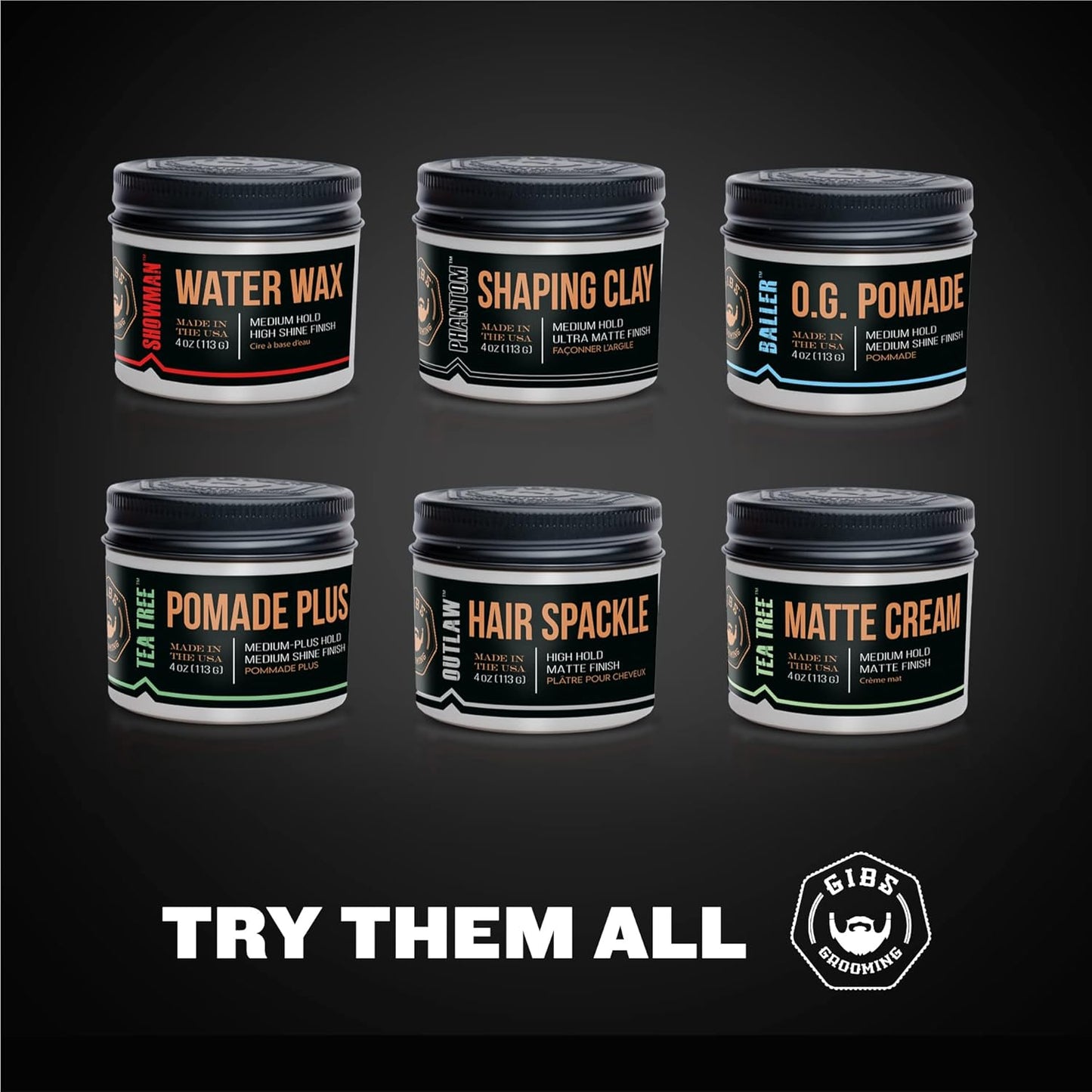 GIBS - Matte Finish Hair Styling Cream | Long-Lasting Hold & Shine for All Hair Types