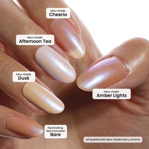 LONDONTOWN Nail Polish - Chrome Glaze Top Coat for Enhanced Color & Long-Lasting Shine | 0.4 oz