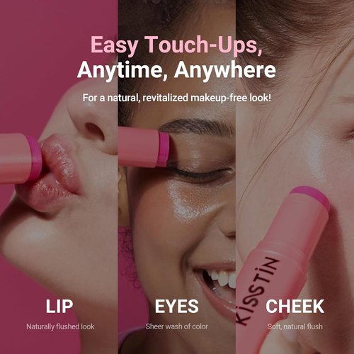 KAHI Kisstin Balm - Nourishing Face Moisturizer & Makeup Stick | Skin-Refining Glow Balm (0.32 oz)
