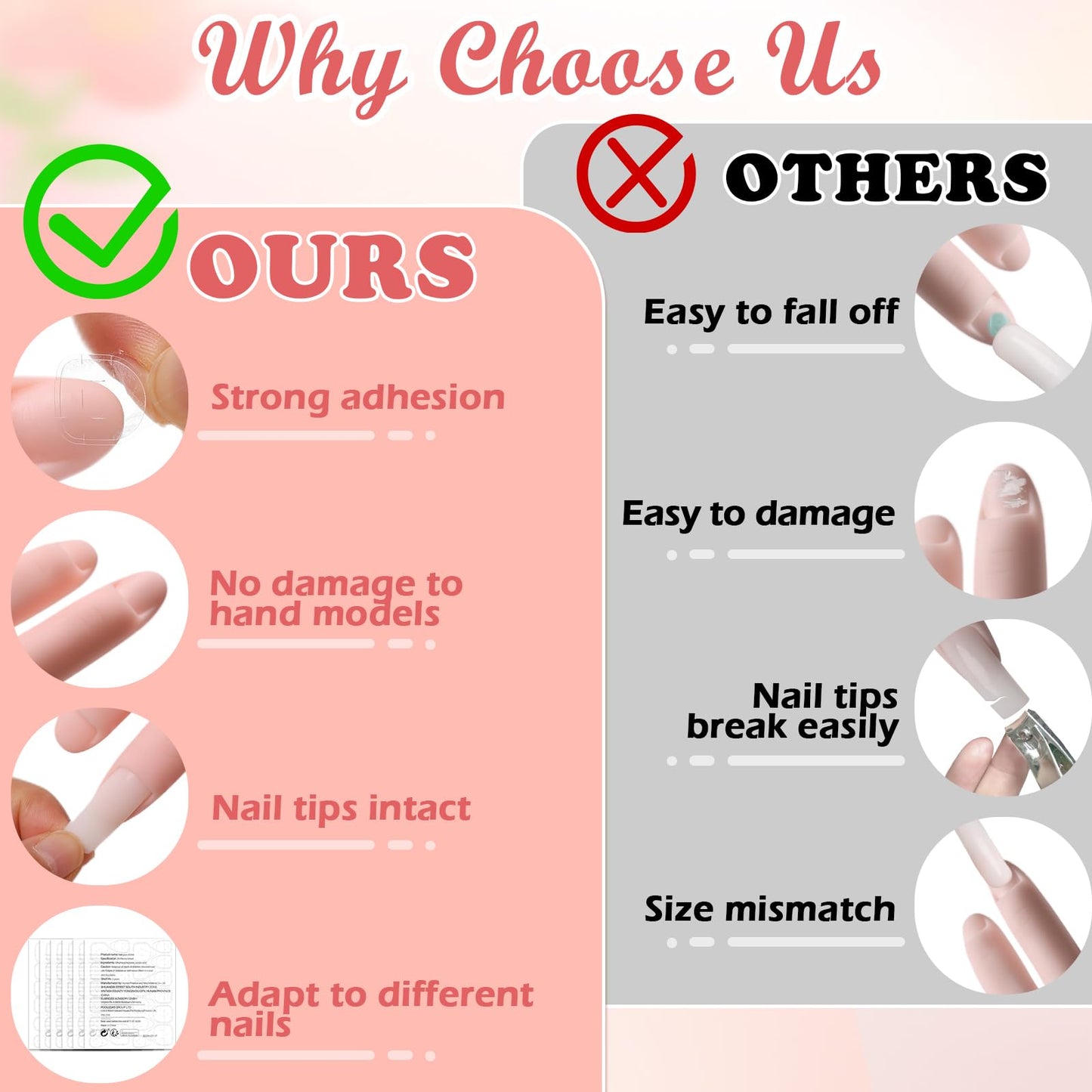 Zhaoyao Practice Hand for Acrylic Nails, Flexible Bendable Nail Practice Hand for Beginners with 100 PCS Nail Tips & 192 PCS Jelly Glues, Silicone Manicure Training kit for Nail Art