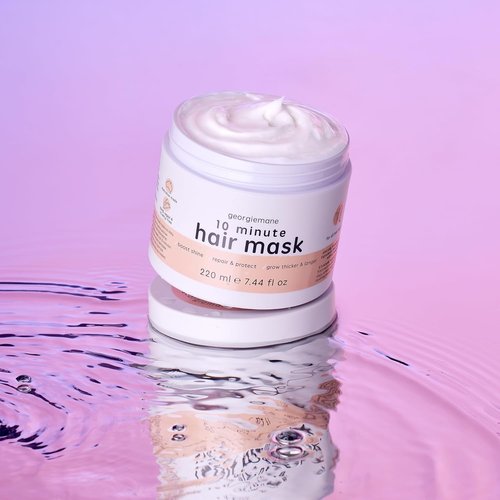 Georgiemane 10 Minute Hair Mask - Deep Conditioning Treatment | 7.44 Fl Oz for Silky Hair