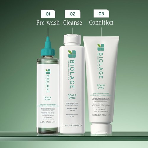 Biolage Scalp Sync Anti-Dandruff Shampoo - Soothes Itchy Scalp & Deeply Cleanses Hair | Vegan & Cruelty-Free, 1.7 FL Oz