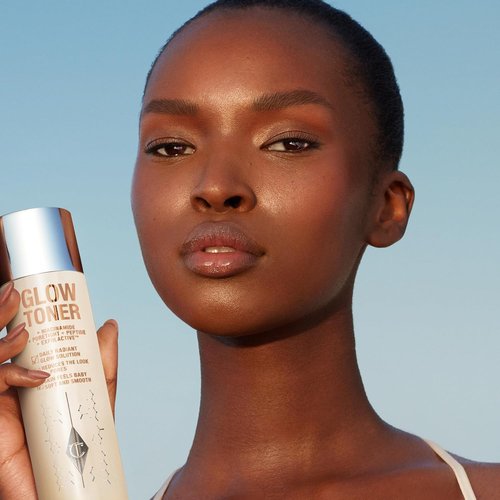 Charlotte Tilbury Glow Face Toner - Exfoliating Toner for Oily Skin - Hydrates, Reduces Pores & Plumps Skin - Rose & Lemon Scented