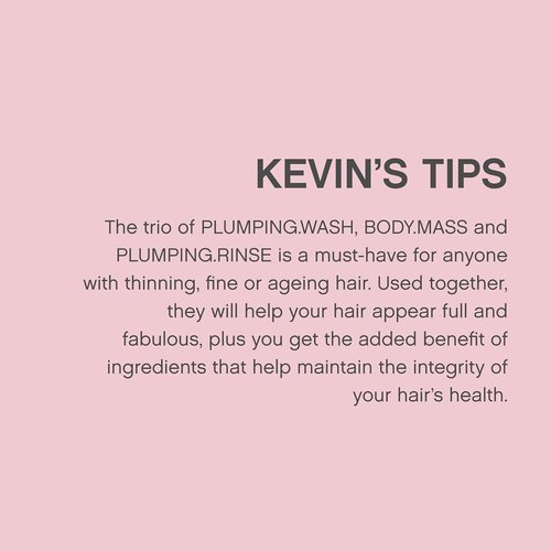 KEVIN.MURPHY Plumping.Rinse - Thickening Conditioner for Fine, Thin & Aging Hair - Hydrating with Bamboo Extract & Shea Butter - 1L / 33.8 fl oz