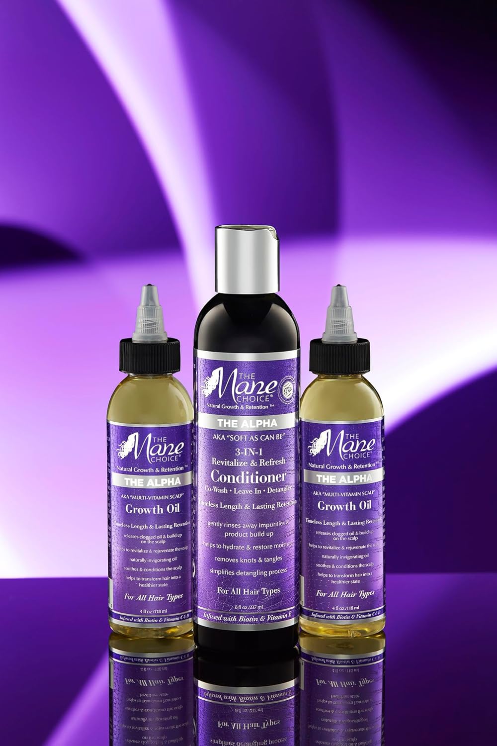 The Mane Choice Alpha Multi-Vitamin Scalp Hair Growth Oil, 4 Fl Oz, 1 Pack, Nourishing Scalp Oil with Biotin, Vitamin C, Rosemary, Rice Extract, Jojoba, Tea Tree & Castor Oil, Lightweight & Non-Greasy