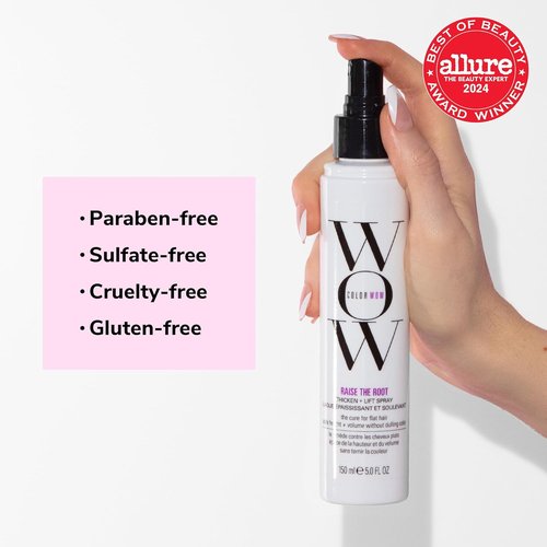 COLOR WOW Raise The Root Thicken + Lift Spray - All-Day Volume for Fine Hair Without Dulling Color