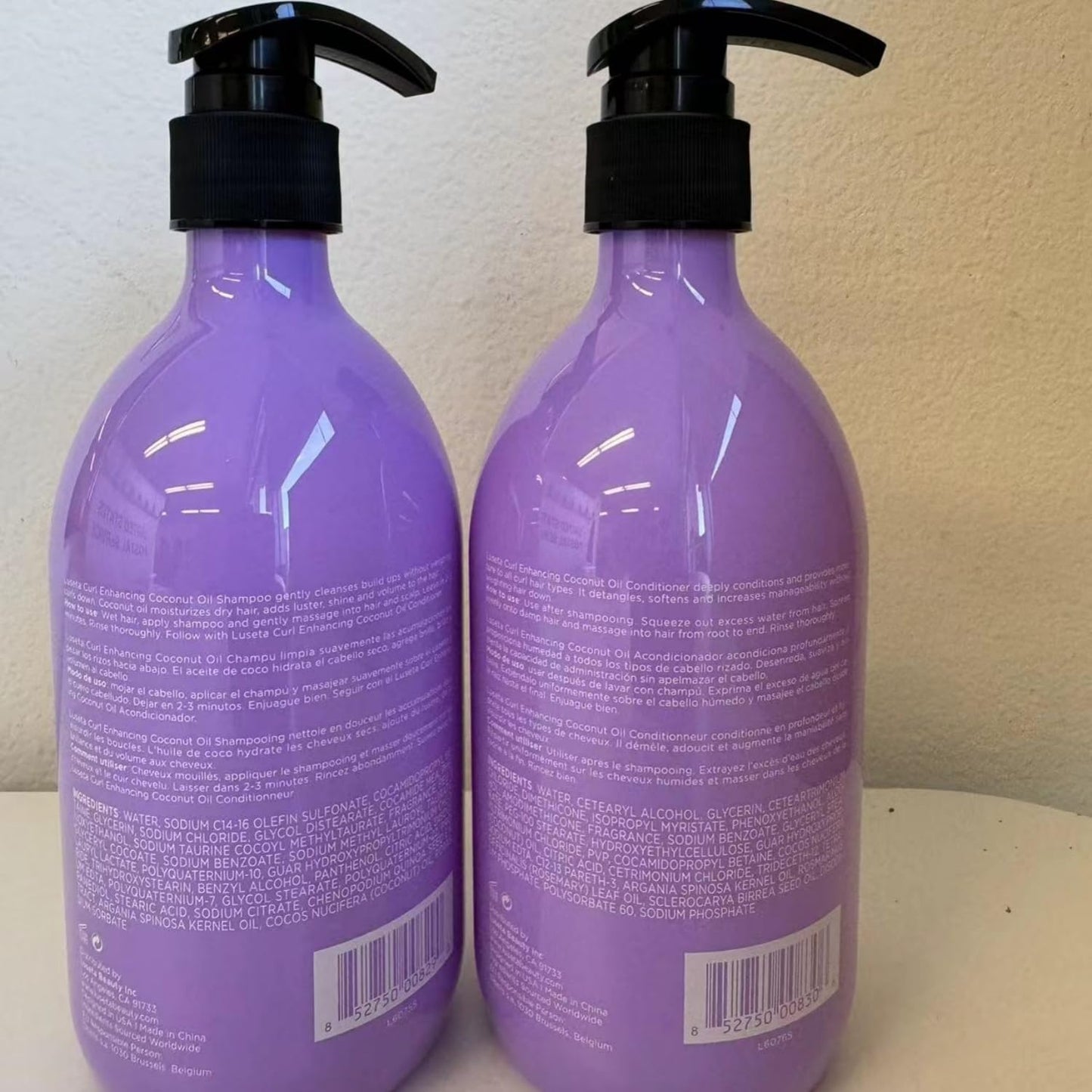 Luseta Hyaluronic Acid Moisturizing Shampoo & Conditioner Set for Dry and Damaged Hair, Sulfate Free Shampoo and Conditioner for Women Infused with Argan Oil and Shea Butter Paraben-Free2 x 16.9oz