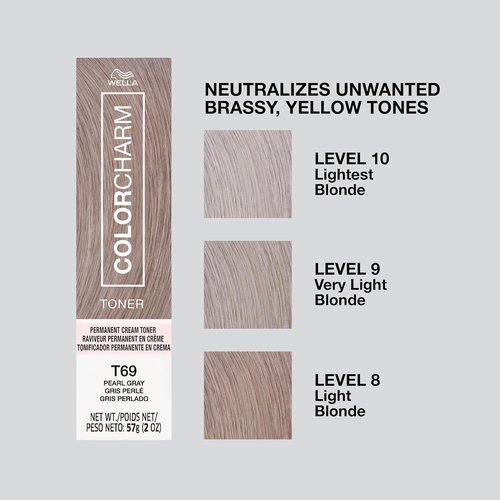 COLORCHARM Permanent Crème Hair Toner | Free of Animal-Derived Ingredients, Parabens Free & Gluten Free | 2 oz
