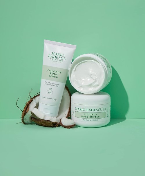 Mario Badescu Coconut Body Butter - Nourishing Body Moisturizer for Smooth, Radiant Skin | All Skin Types