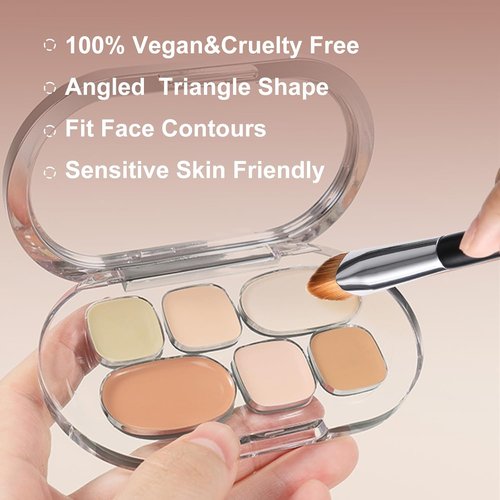 Regine Switzerland Concealer Brush - Precision Undereye Makeup Tool for Brightening & Contouring