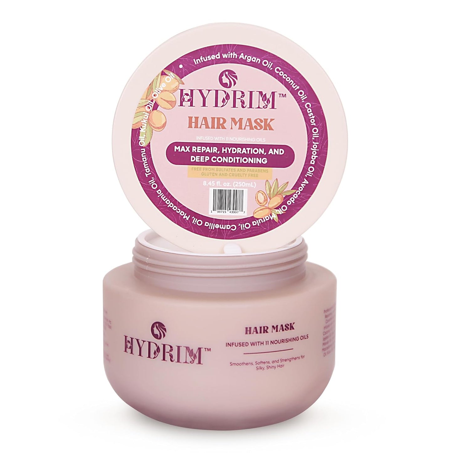 Skiennix Deep Conditioning Hair Mask - Hydrating Moisturizer for Dry, Damaged Hair | 8.45 fl oz, Anti-Frizz, Floral Aroma
